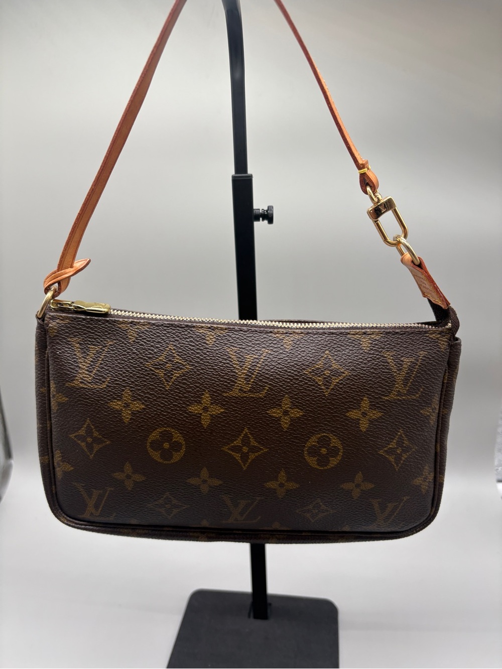 Louis Vuitton Brown Monogram Canvas Pochette Accessoires Shoulder Bag
